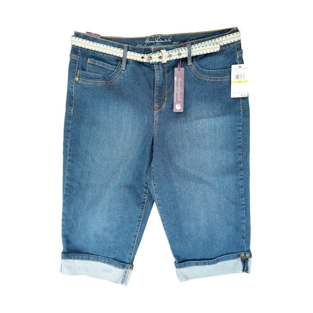 NWT Gloria Vanderbilt All Around Slimming‎ Effect Jeans Women Size 14P Skimmer